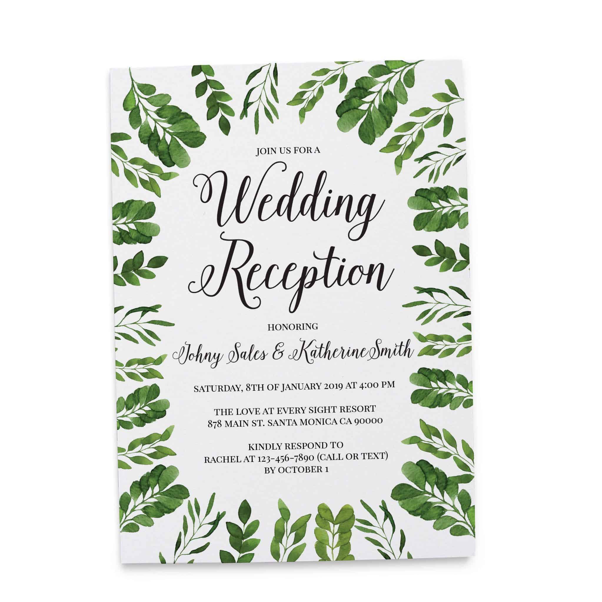 wedding party invitation
